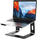 Detachable ergonomic aluminum laptop stand, compatible with Air, Pro, Dell, HP, Lenovo and other 10-15.6 inch laptops, black.