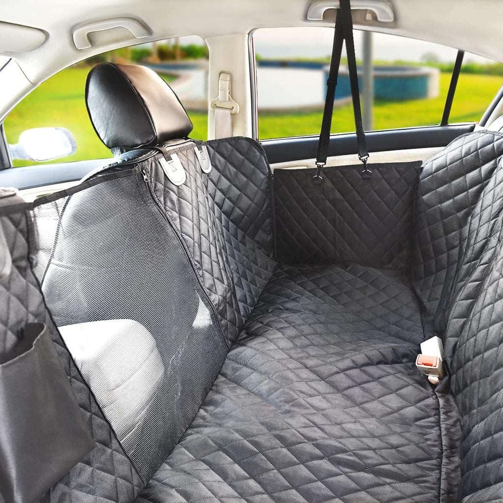 Waterproof Dog Car Seat Cover w/ Mesh Window