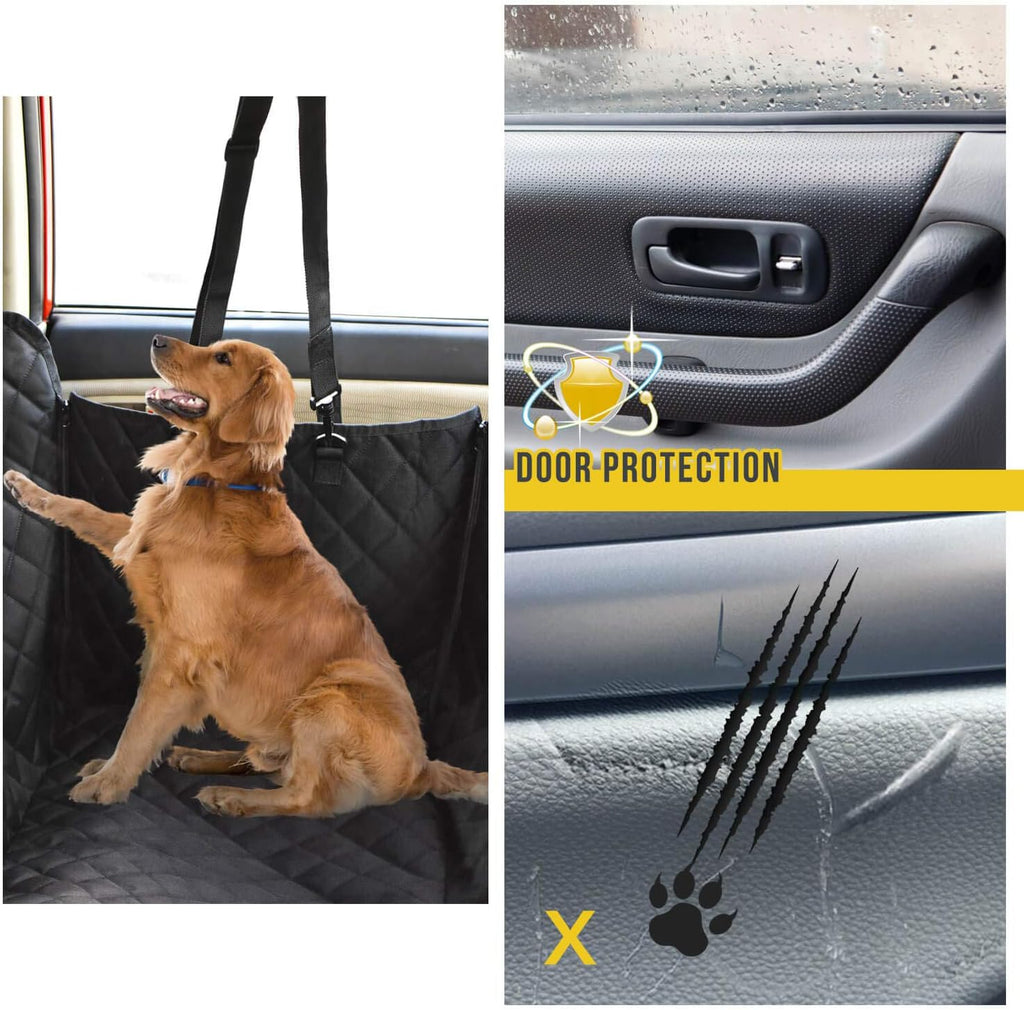 Waterproof Dog Car Seat Cover w/ Mesh Window