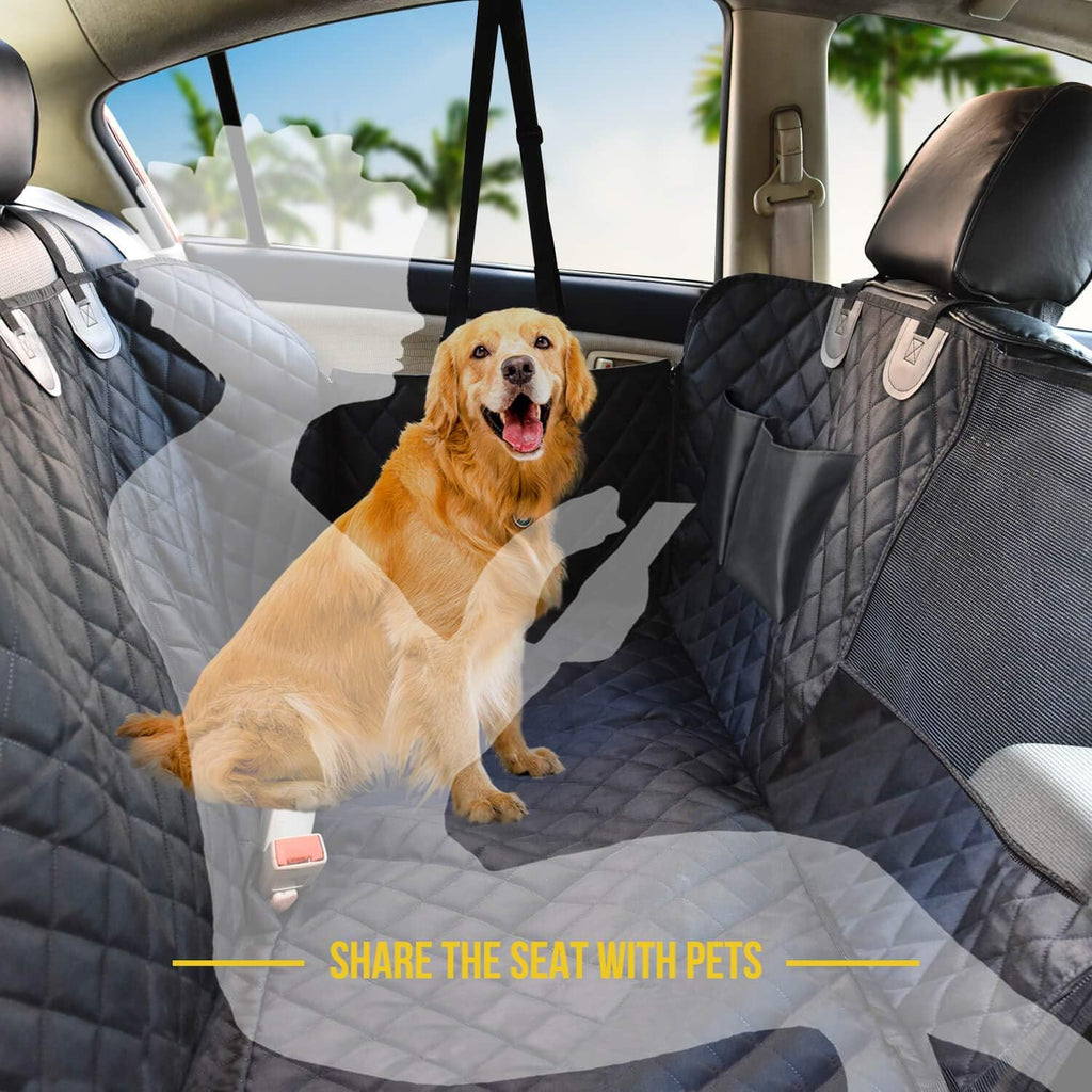 Waterproof Dog Car Seat Cover w/ Mesh Window
